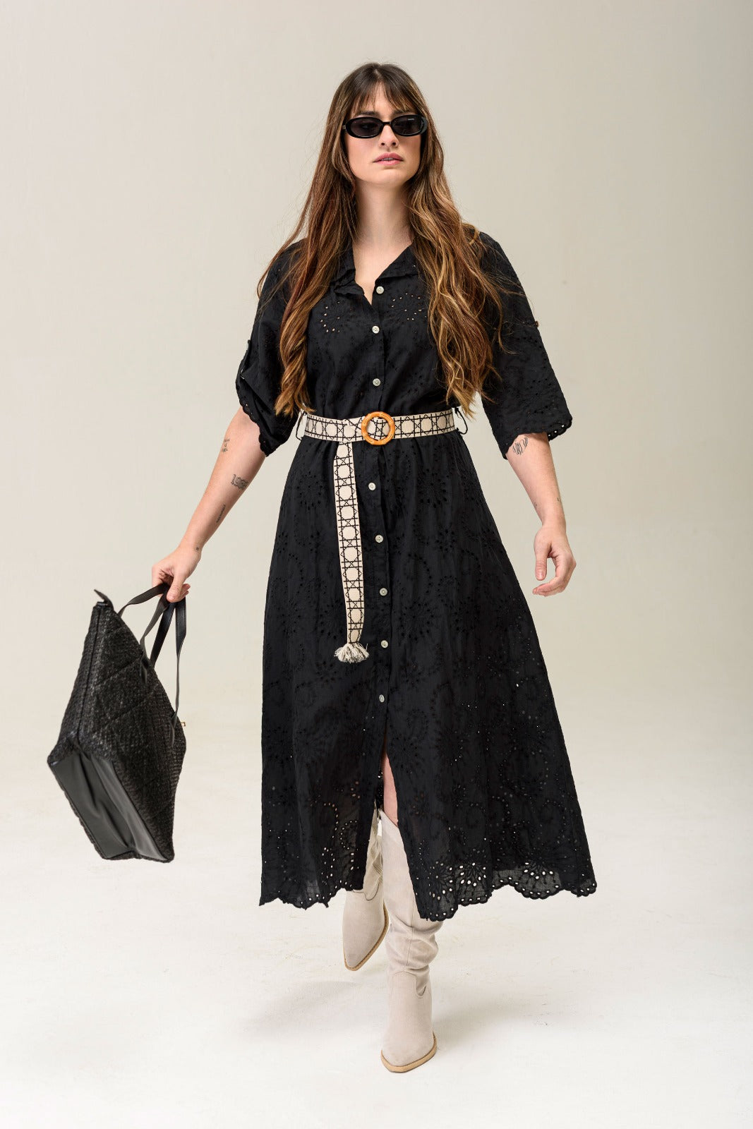 Vestido broderie