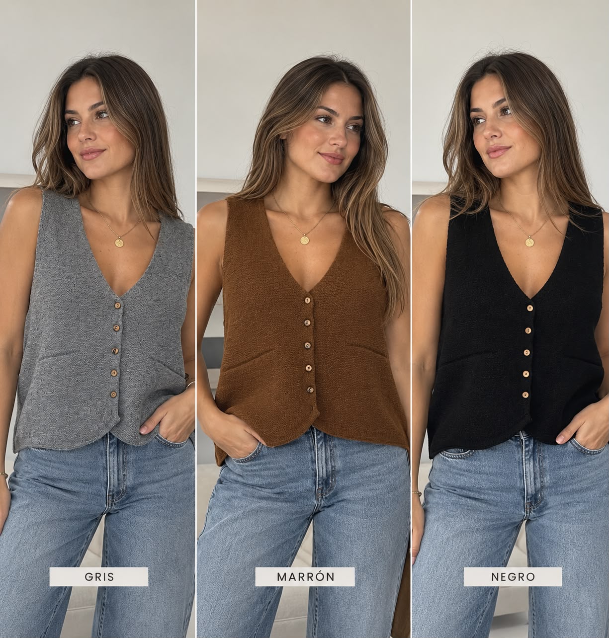 Chaleco escote V